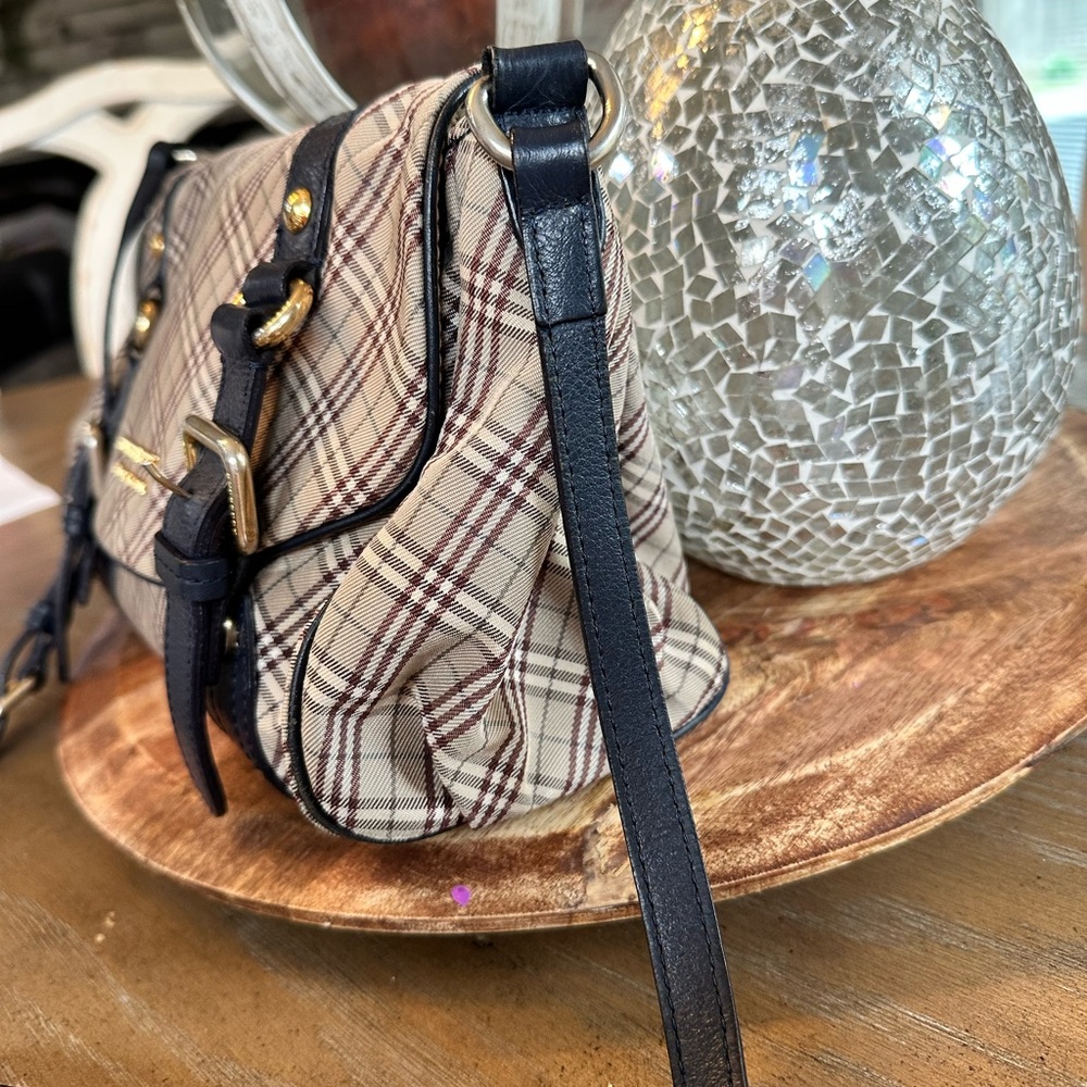 Burberry Blue Label canvas and leather cross body bag - Picture 2 of 16